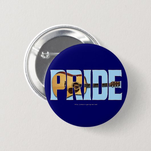 Guitar Pride Button (Vorne & Hinten)