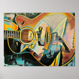 Guitar Print Poster