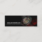 GUITAR "Redtrax" Karte für kleine Unternehmen (Rückseite)