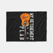 Guitar Retirement Plan - Funny Gift For Retired Gu Fleecedecke (Vorderseite (Horizontal))