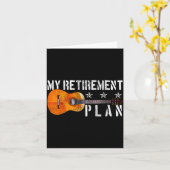 Guitar Retirement Plan - Funny Gift For Retired Gu Karte (Gelbe Blume)