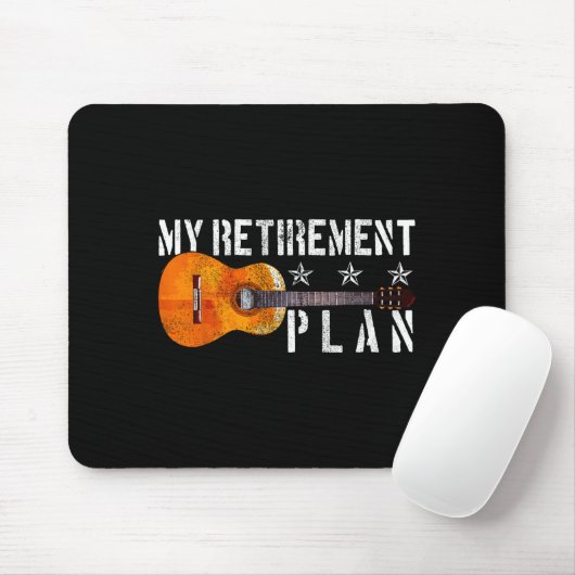 Guitar Retirement Plan - Funny Gift For Retired Gu Mousepad (Mit Mouse)
