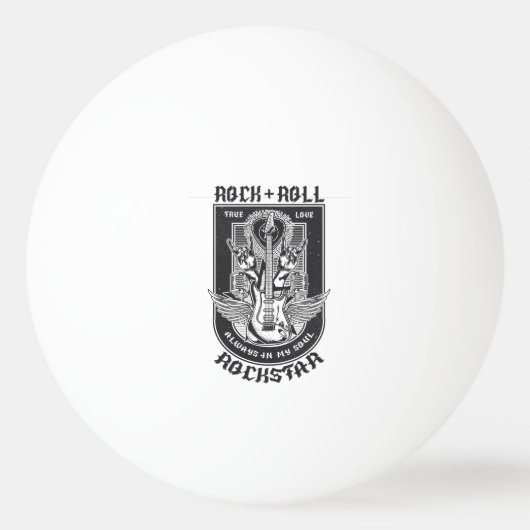 Guitar Rock Design Golf Balls Tischtennisball (Vorderseite)