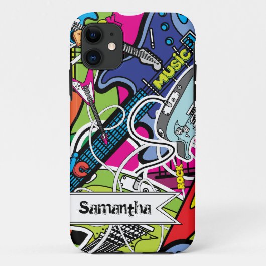 Guitar Rock iPhone 5 Mate Barely There™ Case (Rückseite)