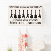 Guitar Rock 'n' Roll Retirement Party Banner (Insitu)