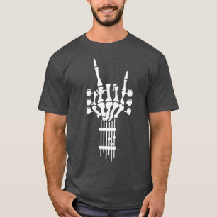 Guitar Rock & Roll Skeleton For Guitarists and Mus T-Shirt