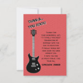 Guitar Rock Star Einladung (Vorderseite)