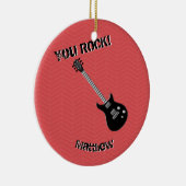 Guitar Rock Star Keramik Ornament (Rechts)