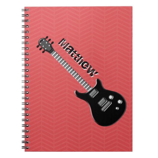 Guitar Rock Star Notizblock (Vorderseite)