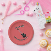 Guitar Rock Star Pappteller (Party)