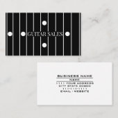 Guitar Sales Modern Ebony Fretboard Style Pro  Visitenkarte (Vorne/Hinten)