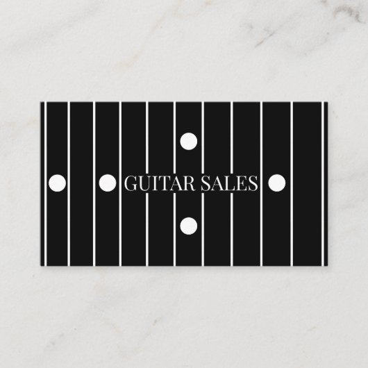 Guitar Sales Modern Ebony Fretboard Style Pro  Visitenkarte (Vorderseite)