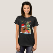 Guitar Santa Hat Christmas Musicians Guitars  T-Shirt (Vorne ganz)