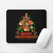 Guitar Santa Hat Christmas Tree Funny Music Loves Mousepad (Mit Mouse)