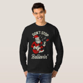 Guitar Santa Weihnachten T-Shirt (Vorne ganz)