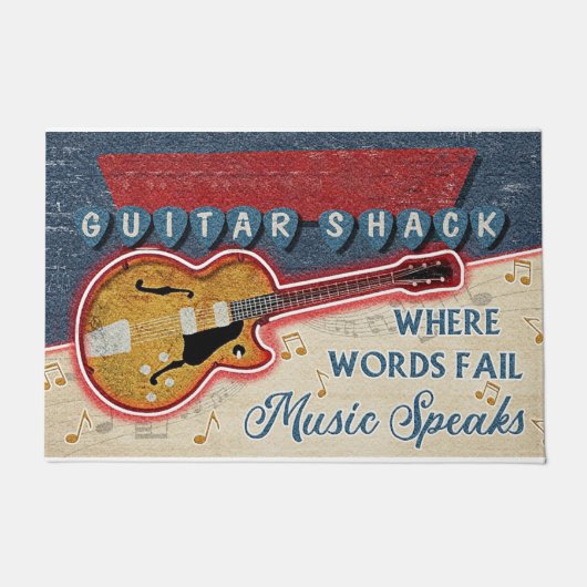 Guitar Shack Mat, Gift For Musician Fußmatte (Vorderseite)