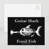 Guitar Shark Fossil Fish Postkarte (Vorne/Hinten)