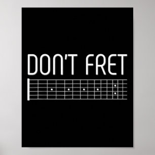 Guitar Shirt Darunter Fracht Poster