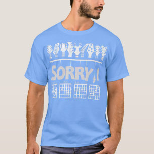 Guitar shirt Sorry I DGAFHidden Message Guitar Cho