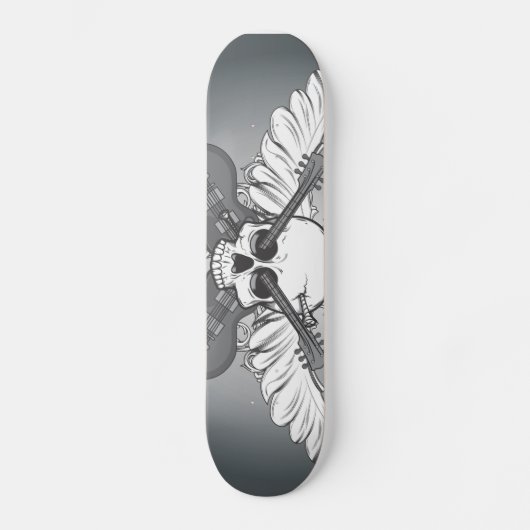 Guitar skull skateboard (Vorderseite)