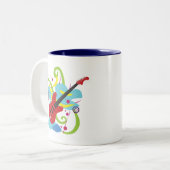 Guitar Solo Dream Zweifarbige Tasse (Vorderseite Links)