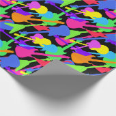 Guitar Splash Pattern Geschenkpapier (Ecke)