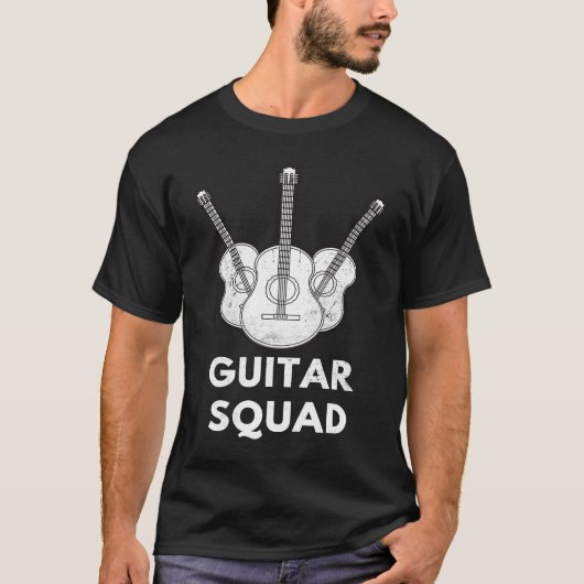 Guitar Squad Guitars Player Guitarist Musician T-Shirt (Vorderseite)