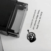 [Guitar Stamp] Custom Acoustic Guitar Address Permastempel