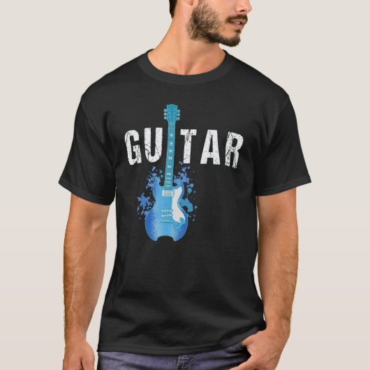 Guitar String Musician Acoustic Electric Guitarist T-Shirt (Vorderseite)
