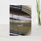 Guitar Strings Happy Birthday Karte (Rückseite)