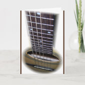 Guitar Strings Happy Birthday Karte (Vorderseite)