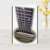 Guitar Strings Happy Birthday Karte (Gelbe Blume)