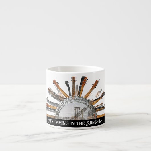 GUITAR STRINGS IN DER SONNE ESPRESSOTASSE (Vorderseite)