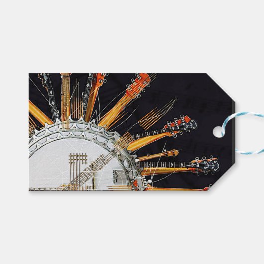 GUITAR STRINGS IN DER SONNE GESCHENKANHÄNGER (Vorderseite (Horizontal))