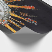 GUITAR STRINGS IN DER SONNE GESCHENKPAPIER (Ecke)