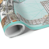 GUITAR STRINGS IN DER SONNE GESCHENKPAPIER (Rolleneckpunkt)