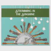 GUITAR STRINGS IN DER SONNE GESCHENKPAPIER (Flach)