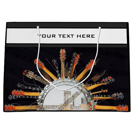 GUITAR STRINGS IN DER SONNE GROßE GESCHENKTÜTE (Vorderseite)