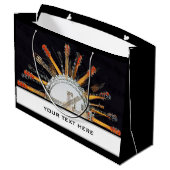 GUITAR STRINGS IN DER SONNE GROßE GESCHENKTÜTE (Rückseite Schrägansicht)