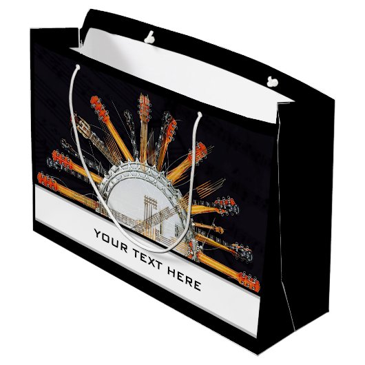 GUITAR STRINGS IN DER SONNE GROßE GESCHENKTÜTE (Rückseite Schrägansicht)