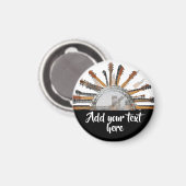 GUITAR STRINGS IN DER SONNE MAGNET (Vorderseite/Rückseite)