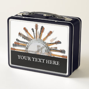 GUITAR STRINGS IN DER SONNE METALL BROTDOSE