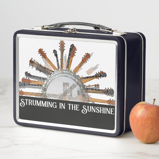 GUITAR STRINGS IN DER SONNE METALL BROTDOSE (Beispiel)