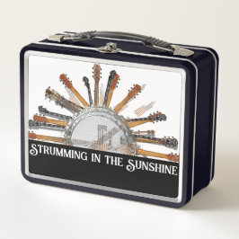 GUITAR STRINGS IN DER SONNE METALL BROTDOSE