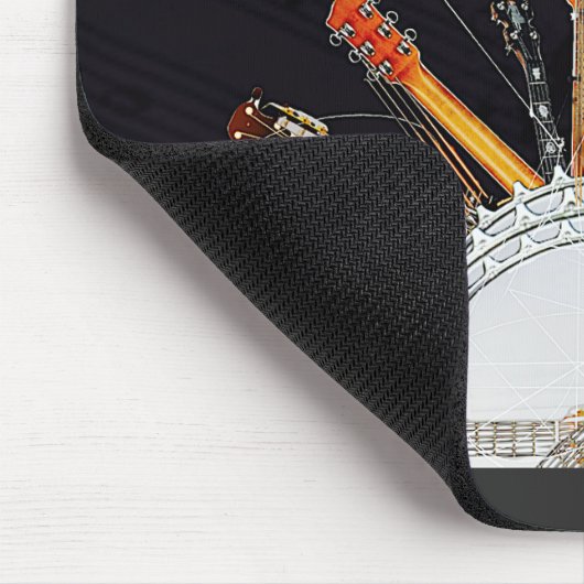 GUITAR STRINGS IN DER SONNE MOUSEPAD (Ecke)