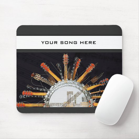 GUITAR STRINGS IN DER SONNE MOUSEPAD (Mit Mouse)