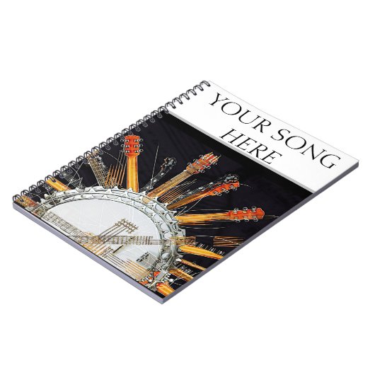 GUITAR STRINGS IN DER SONNE NOTIZBLOCK (Linke Seite)