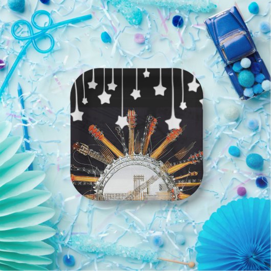 GUITAR STRINGS IN DER SONNE PAPPTELLER (Party)