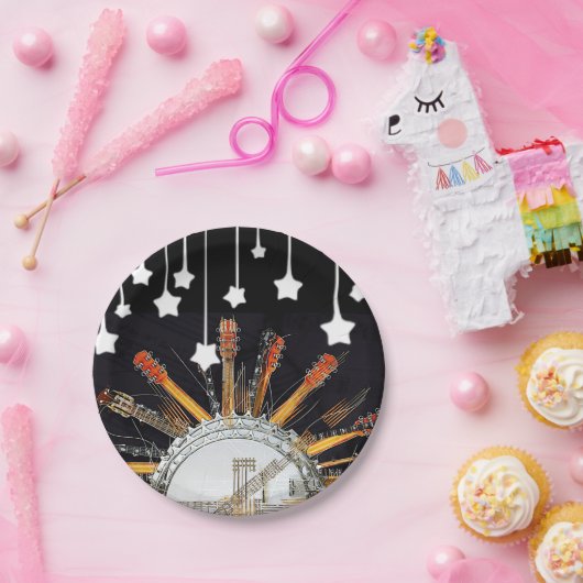 GUITAR STRINGS IN DER SONNE PAPPTELLER (Party)