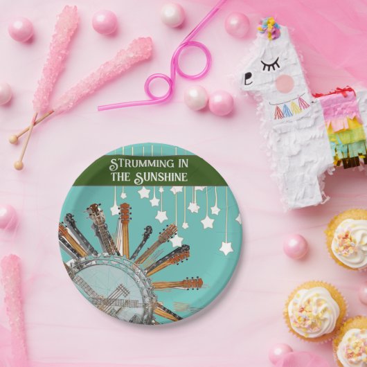 GUITAR STRINGS IN DER SONNE PAPPTELLER (Party)